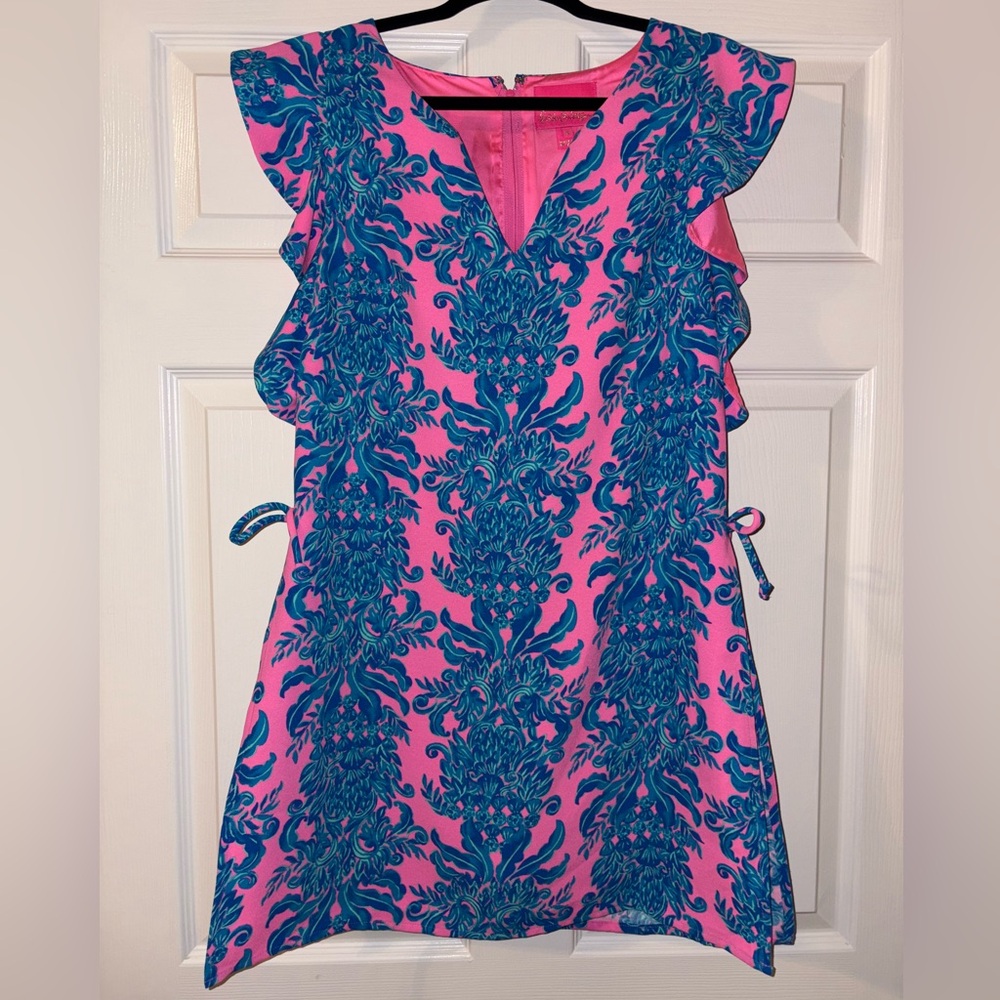 Lilly Pulitzer Pink and Blue Floral Dress